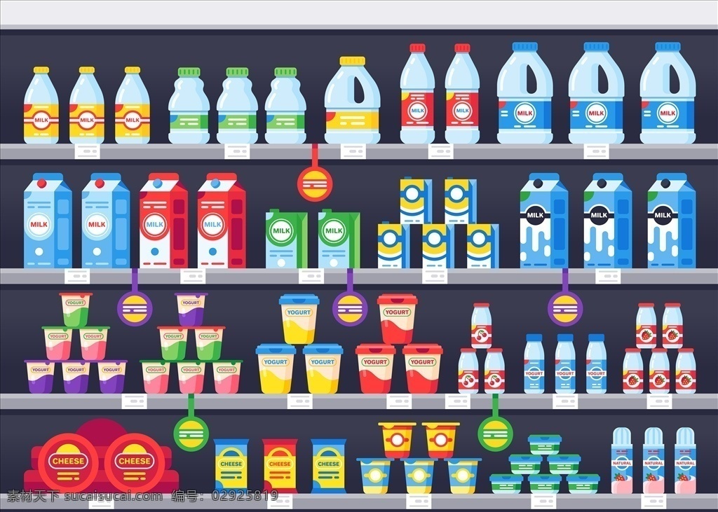 超市货架 超级市场 购物 架 模板 商品 货 超市 饮料区 货架 堆码 商超 货架展示 促销 饮料促销 创意展台 饮品展示 商场 动漫动画