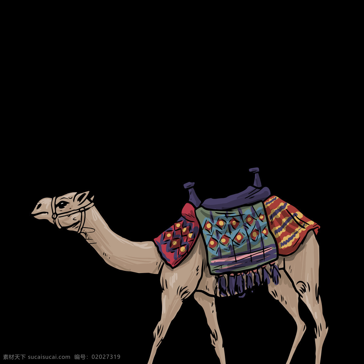 透明底骆驼 骆驼图片 卡通骆驼 png图