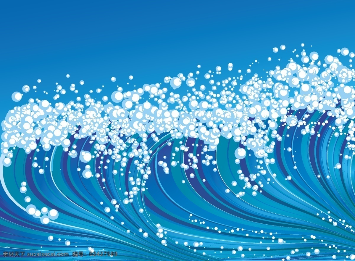 海浪 主题 矢量 帆船 海鸥 海水 浪尖 矢量素材 太阳 祥云 矢量图 其他矢量图