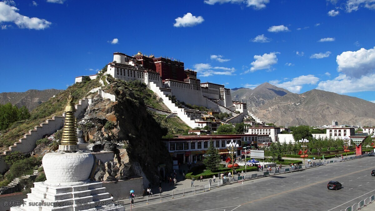 布达拉宫 西藏 藏族 寺庙 风景 藏族风景 旅游 拉萨 旅游摄影 国内旅游 文物古迹 风景名胜 建筑 建筑风景 自然景观 建筑景观 建筑风光 建筑园林 建筑摄影