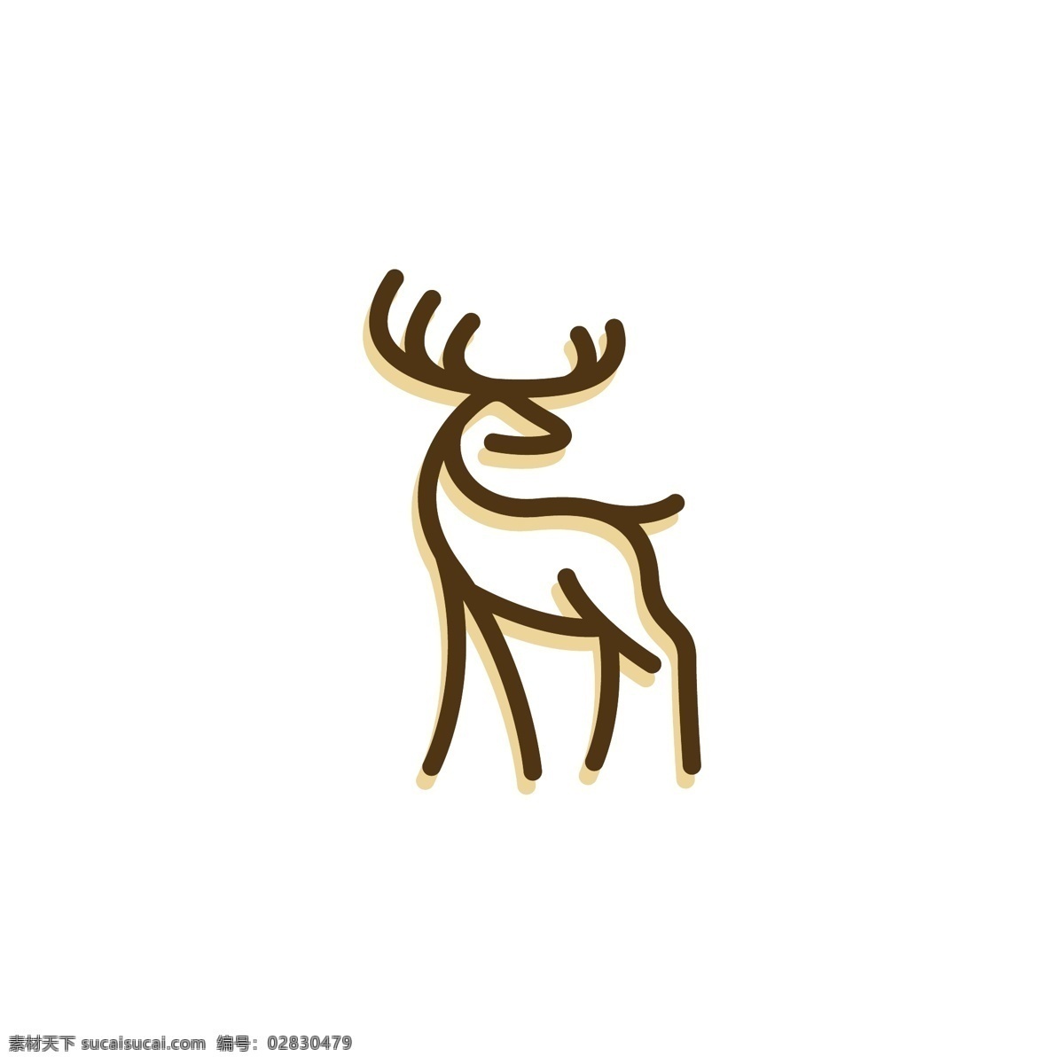 鹿头标志 鹿头logo 鹿logo 鹿子logo logo 图标 标志图标 标志 简洁logo 商业logo 公司logo 企业logo 创意logo 设计公司 logo设计