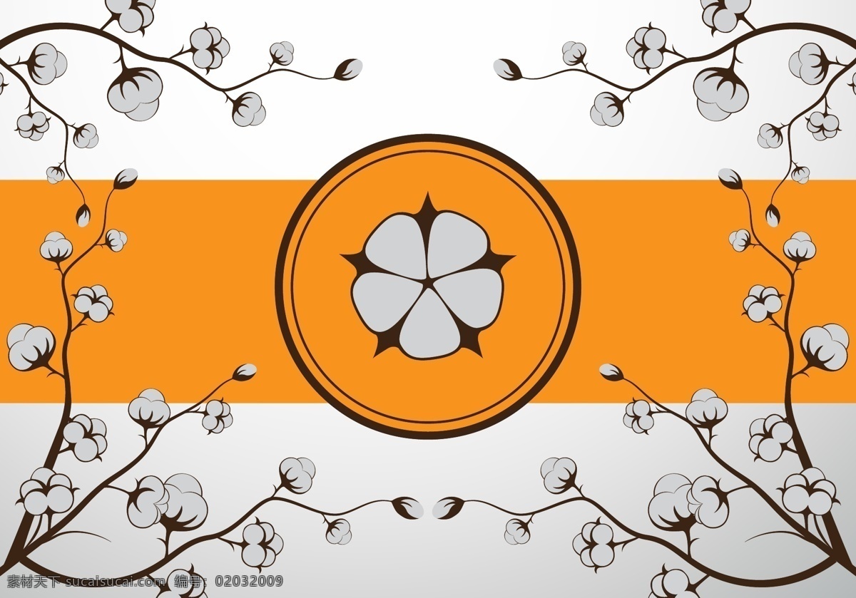 手绘 棉花 矢量图 手绘棉花 棉花图标 矢量素材 手绘花卉 手绘花朵