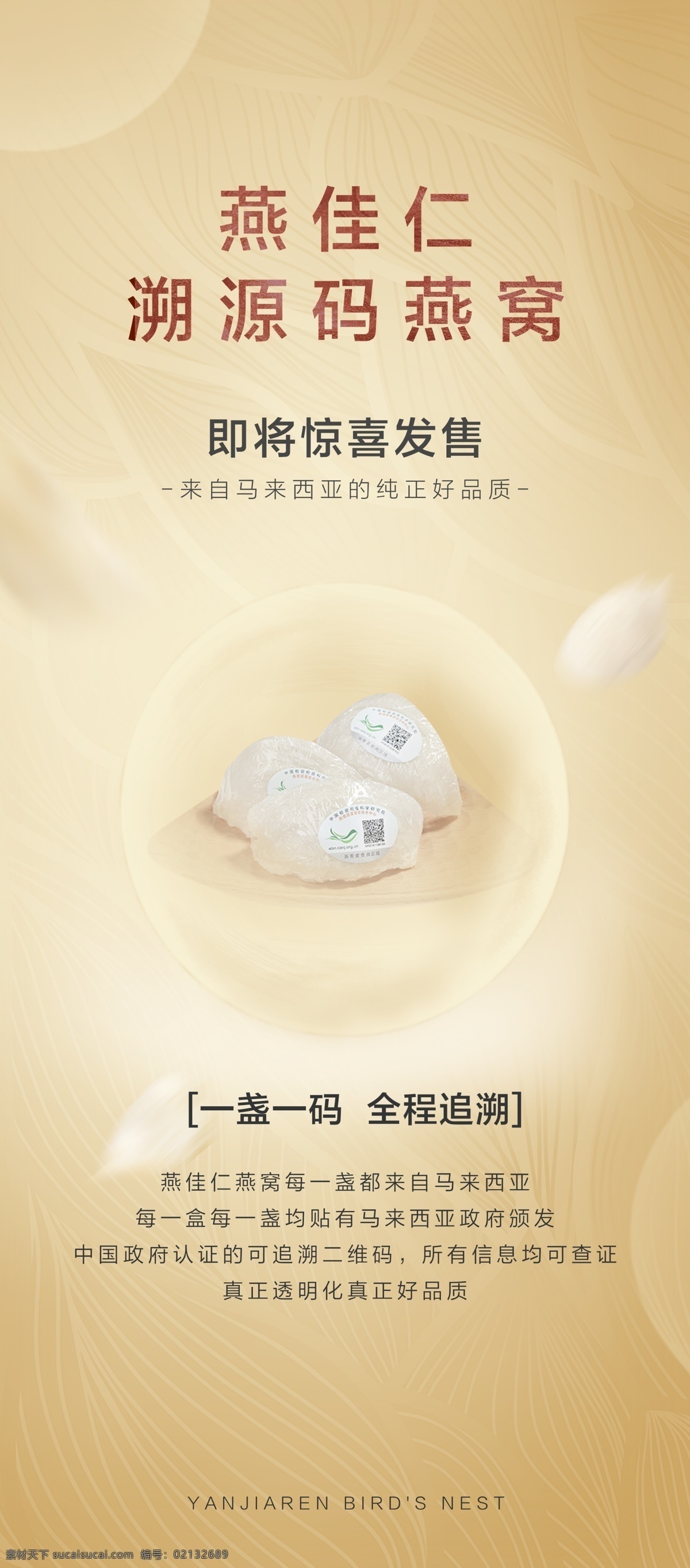 燕窝易拉宝 燕窝 易拉宝 金色 精致 燕窝发售