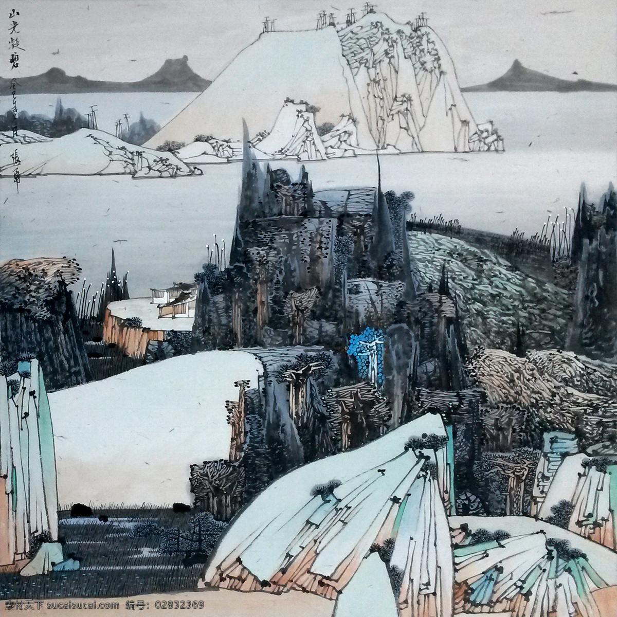 国画 山水 风景 写意山水 字画 装饰画 写意风景 文化艺术 绘画书法