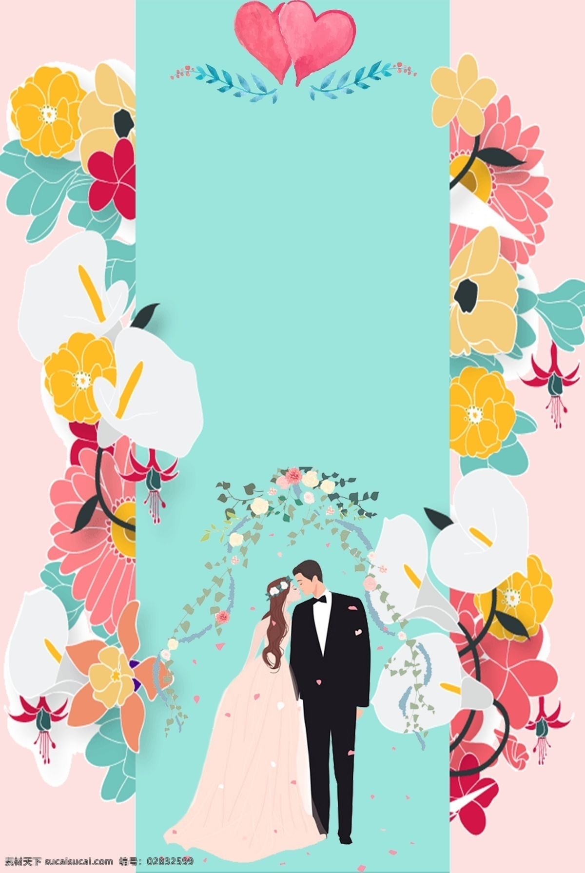婚礼 邀请函 背景 图 婚礼邀请函 创意合成 小清新 婚礼场景 唯美 浪漫 高大上 中式婚礼 宾客 新娘新郎 简约大气 中国