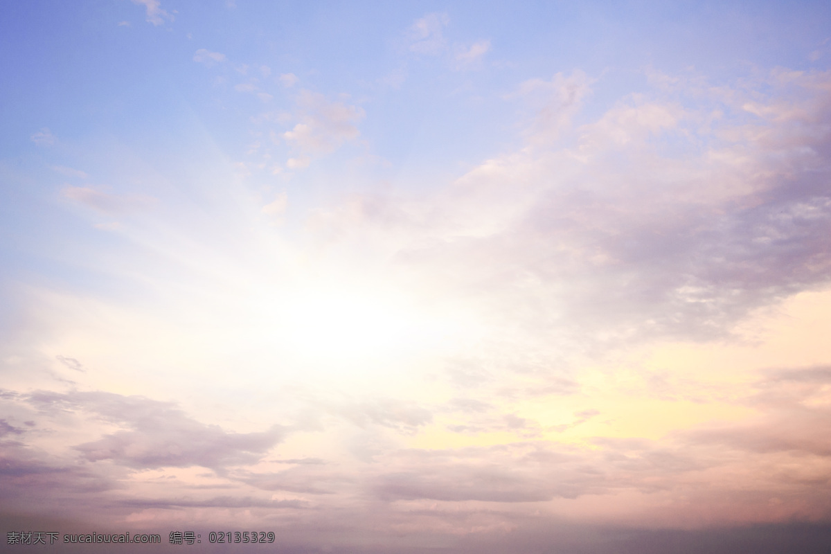 日照天空 唯美 天空 白云 云彩 云朵 自然 自然景观 自然风景