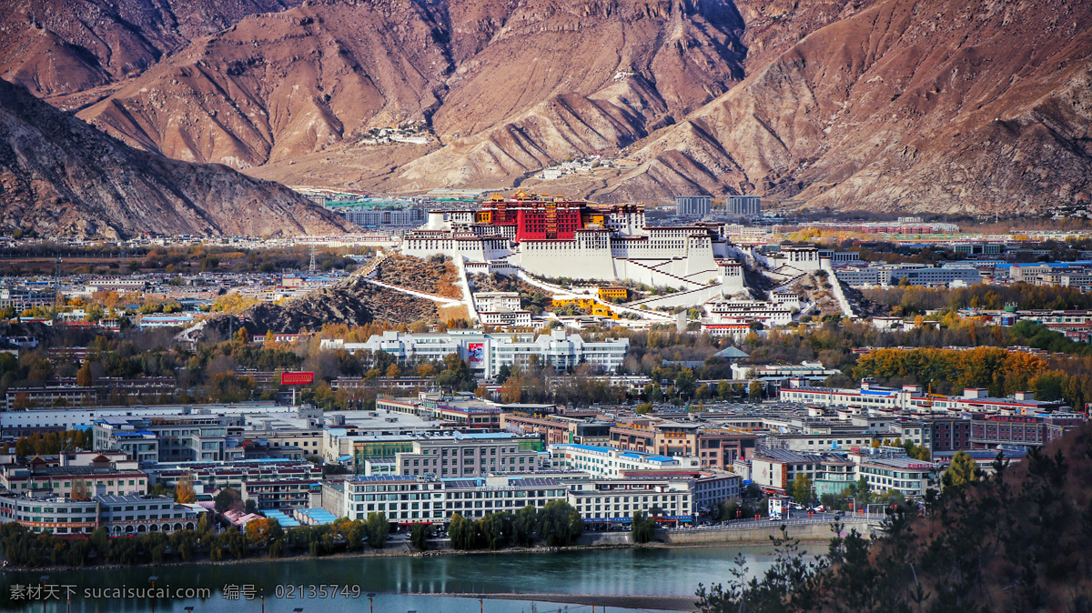 布达拉宫 西藏旅游 西藏印象 景点 名胜古迹 旅游 中式建筑 古建筑 自然景观 建筑景观