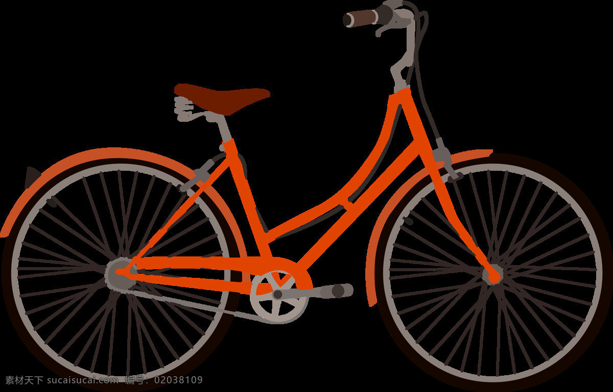 漂亮 红色 自行车 插画 免 抠 透明 图 层 共享单车 女式单车 男式单车 电动车 绿色低碳 绿色环保 环保电动车 健身单车 摩拜 ofo单车 小蓝单车 双人单车 多人单车