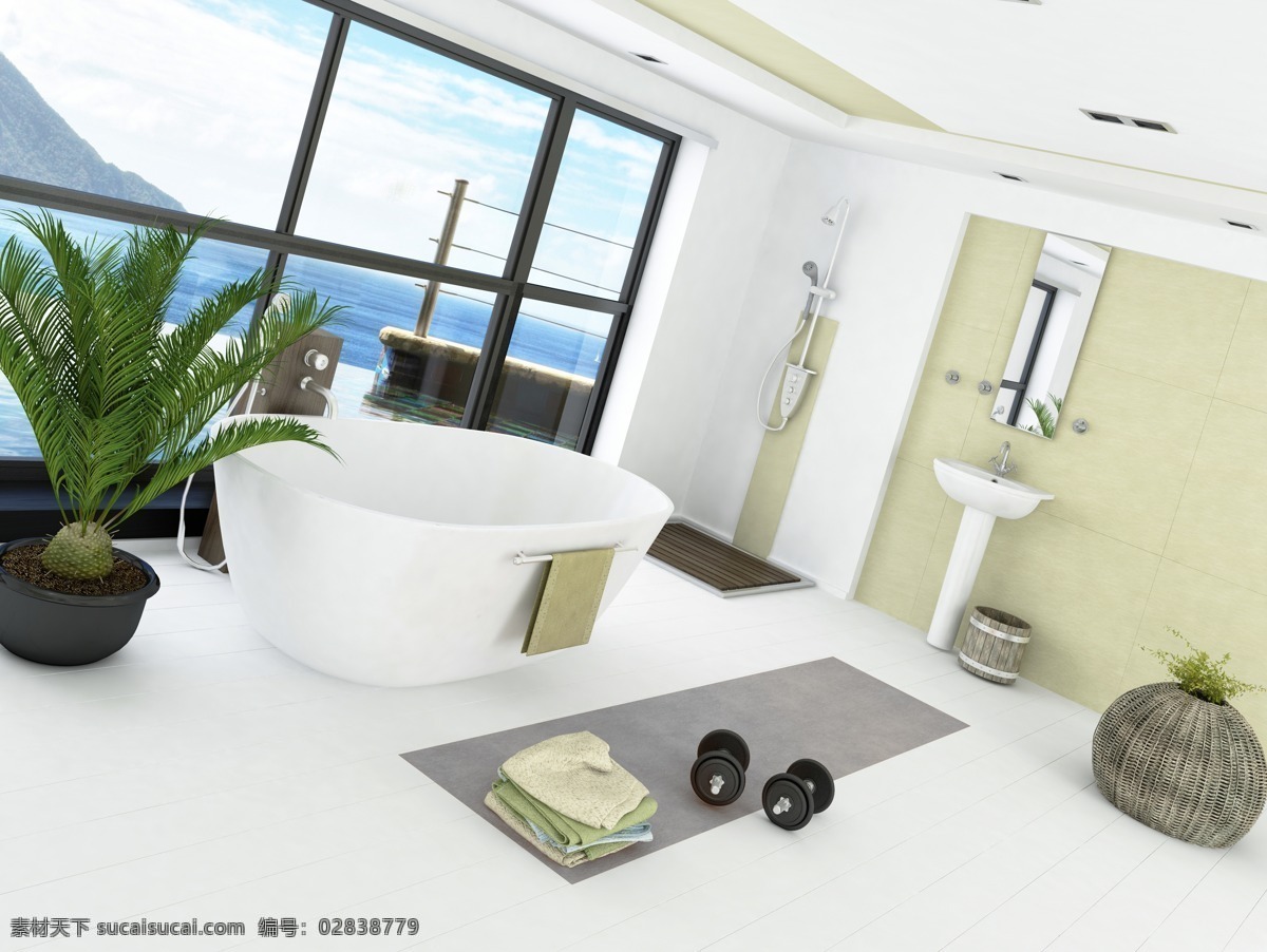 宽敞 卫浴 室内设计 装饰装潢 卫浴设计 现代家居 时尚 环境家居