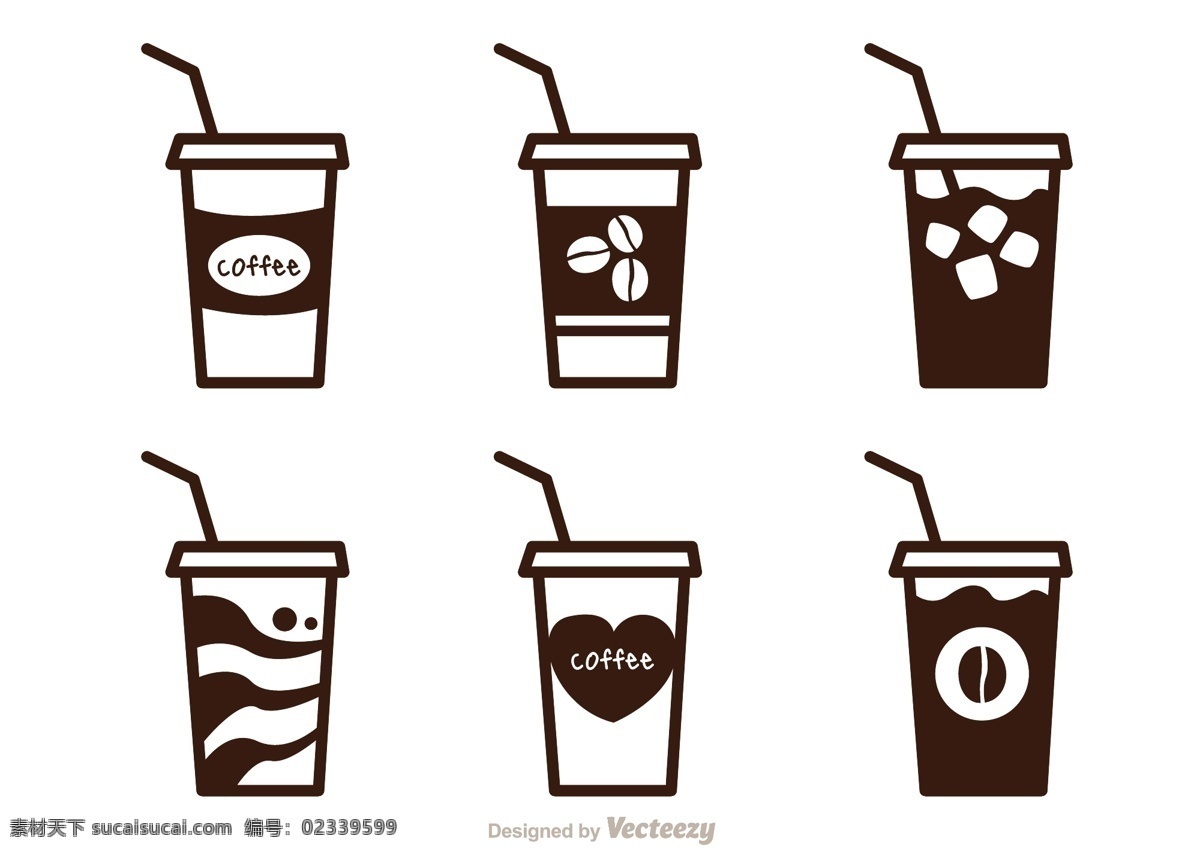 线性 冰 咖啡 图标 甜品 手绘甜品 矢量素材 手绘食物 食物 美食 矢量甜品 冰咖啡 手绘饮料 饮料图标