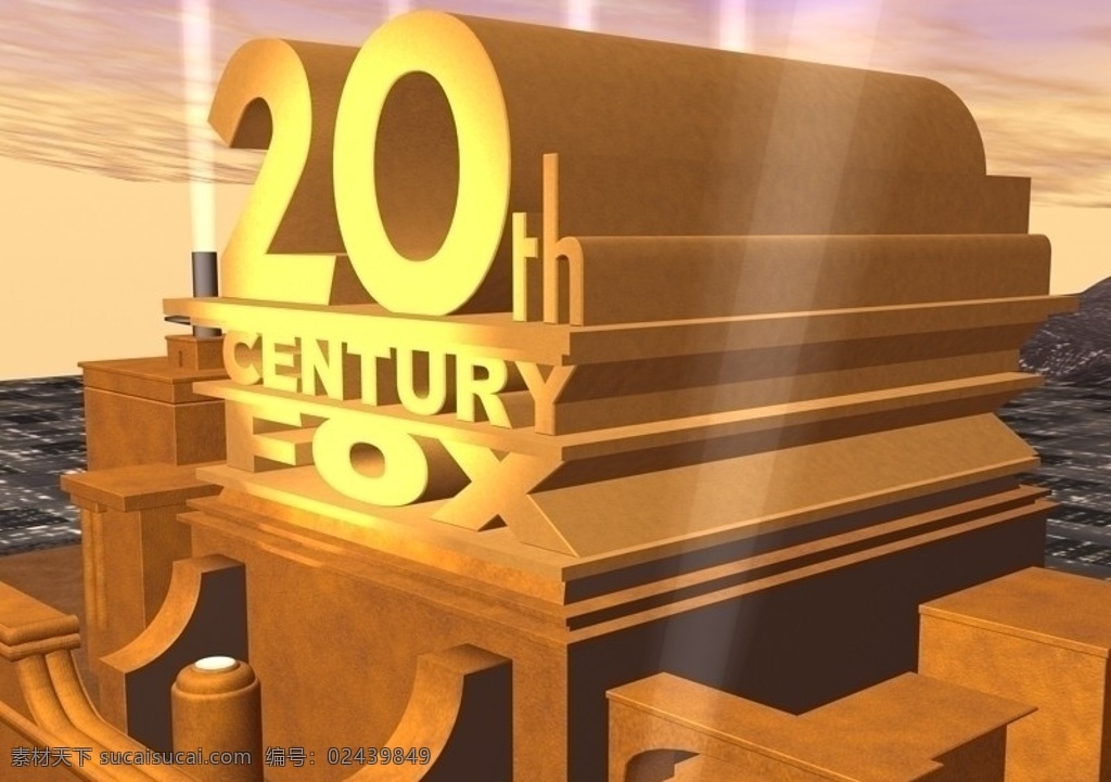 fox 电影 片头 动画 3d max 模型 经典 20世纪 建筑 场景 共享资源 3d动画 其他模型 3d设计模型 源文件
