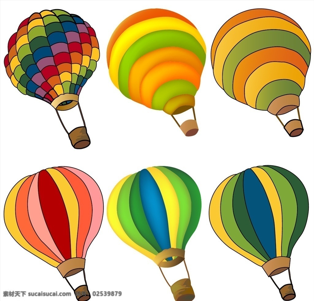 矢量氢气球 卡通氢气球 手绘氢气球 彩色氢气球 氢气球插画 氢气球集合 热气球 气球 生活百科 体育用品