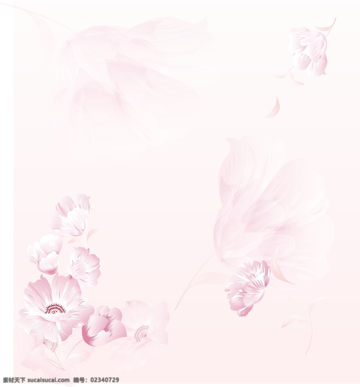粉红 花纹 底纹边框 粉红花纹 粉色 花朵 移门 淡花 移门图案 装饰素材