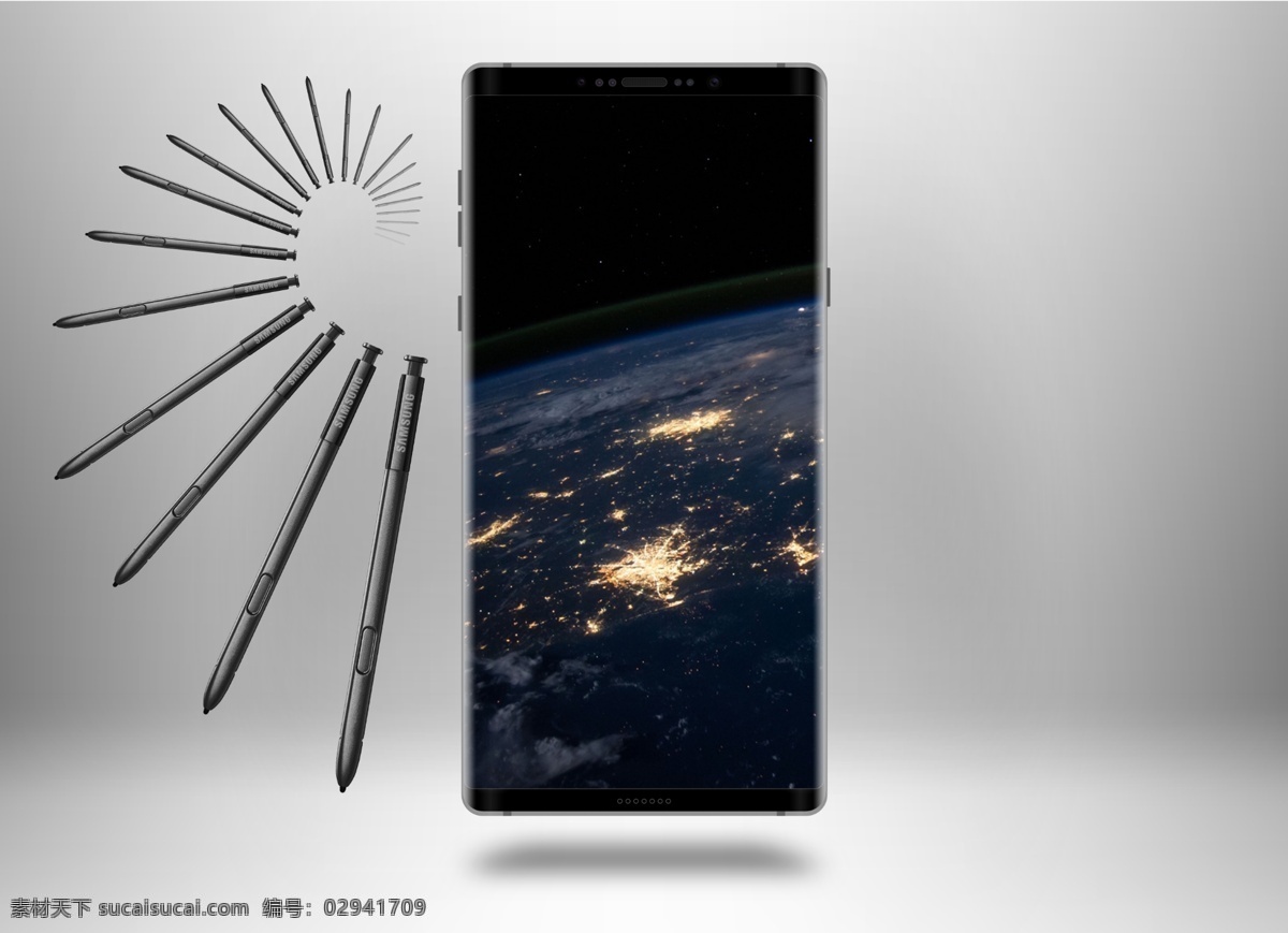 三星 全面 屏 galaxynote8 样机 2017 galaxy note8 模型 曲面屏 全面屏 新品