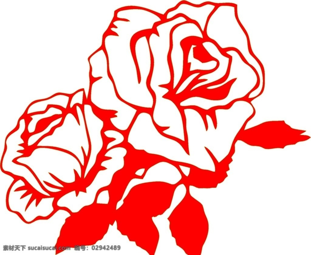 红色 玫瑰花 简 笔画 简笔画 花瓣 植物 动物卡通简笔 生物世界 花草