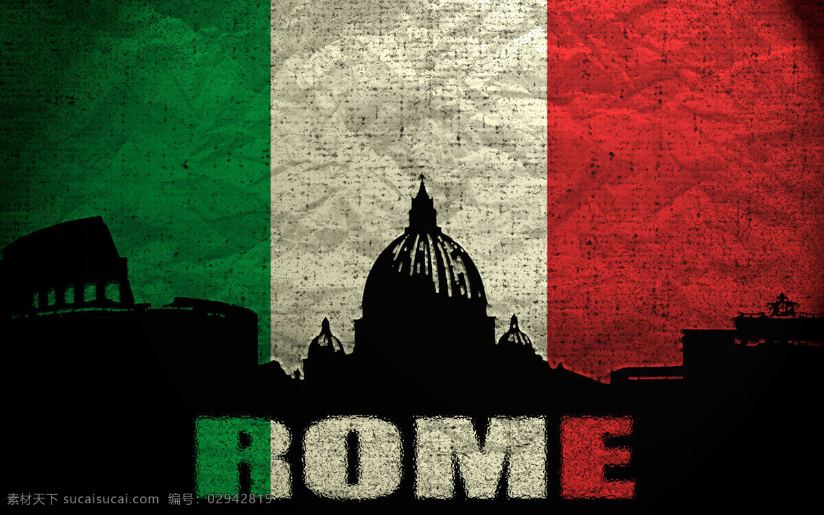 意大利 国旗 罗马 意大利国旗 城市剪影 国旗图案 旗帜 国旗图片 生活百科