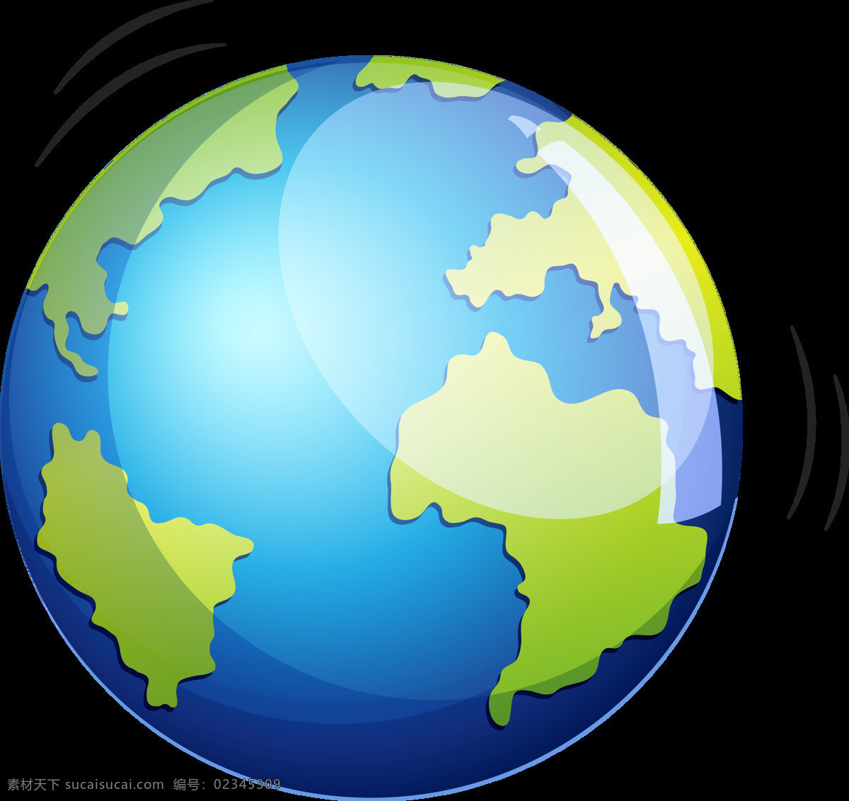 手绘 简约 卡通 圆形 地球 爱护地球 保护地球 抽象地球 地球母亲