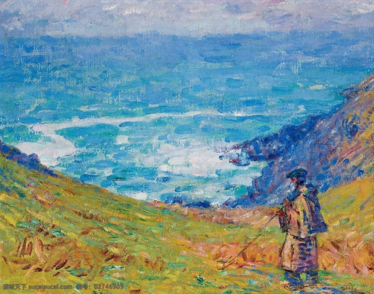 悬崖油画设计 大海 风光 风景 风景画 海浪 海水 美景 欧洲油画 山水画 收藏品 悬崖 油画 模板下载 悬崖油画 风光画 珍藏品 收藏油画 装饰素材