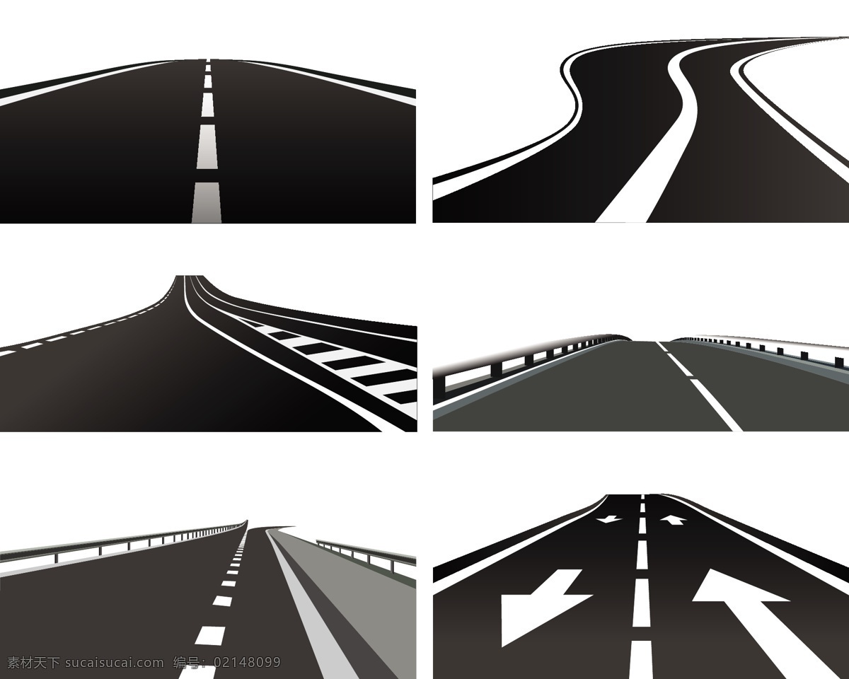 公路 道路 矢量 高速公路 3d路 弯曲 马路 立交桥 线条 曲线 黑色 矢量素材 其他矢量 其他矢量图库