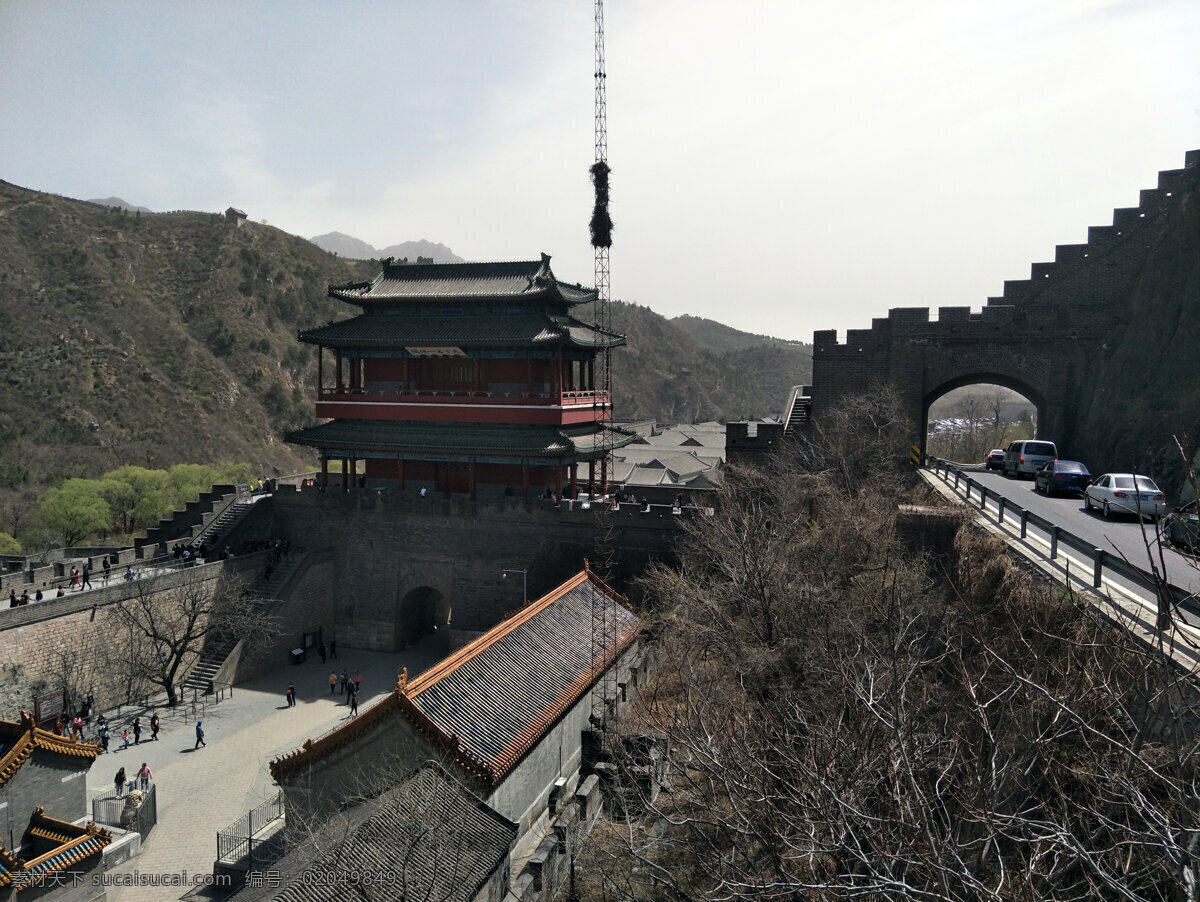 居庸关长城 长城 城墙 蓝天 城楼 建筑 古代建筑 建筑摄影 建筑园林