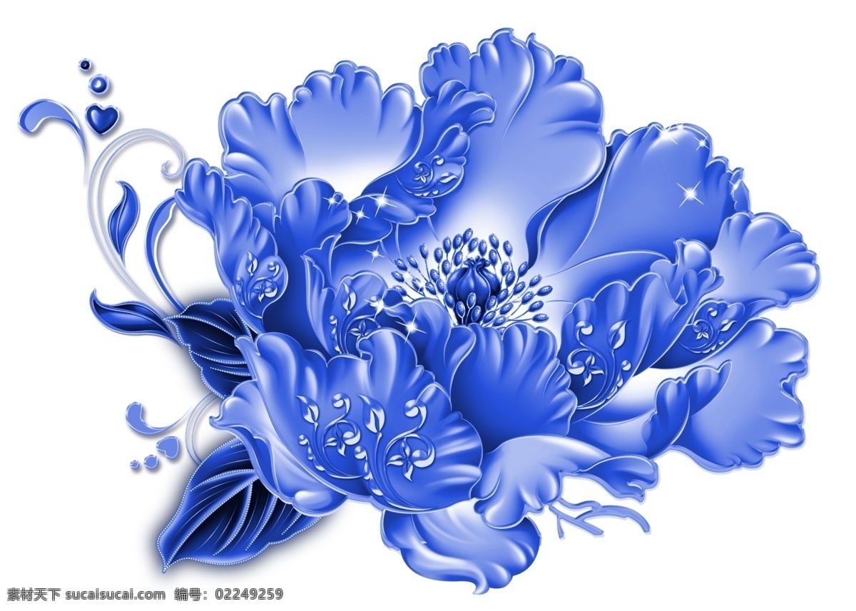 青花 青花瓷素材 底纹花纹 陶瓷花纹 陶瓷兰彩 花朵 花儿 牡丹 背景素材 分层 源文件