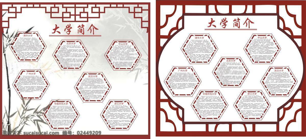 大学 简介 学校 展板 大学简介 学校展板 边框 古典边框 经典学校展板