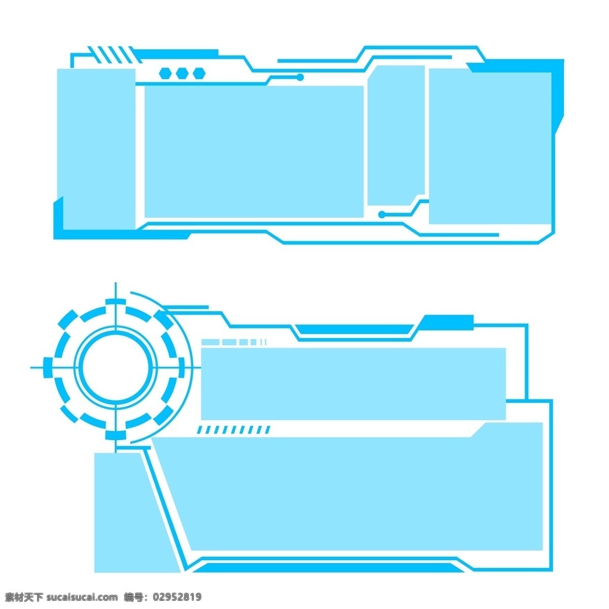 蓝色 科技 边框 商用 元素 对话框 智能 科技感 蓝色科技边框 可商用 交互界面 交互科技 科技边框 蓝色边框 人工智能 未来科技