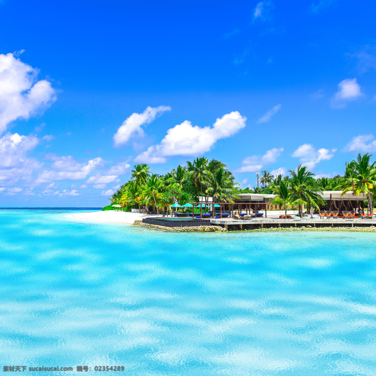 马尔代夫海 马尔代夫 海边 海水 椰子树 房子 海边房子 自然景观 自然风光