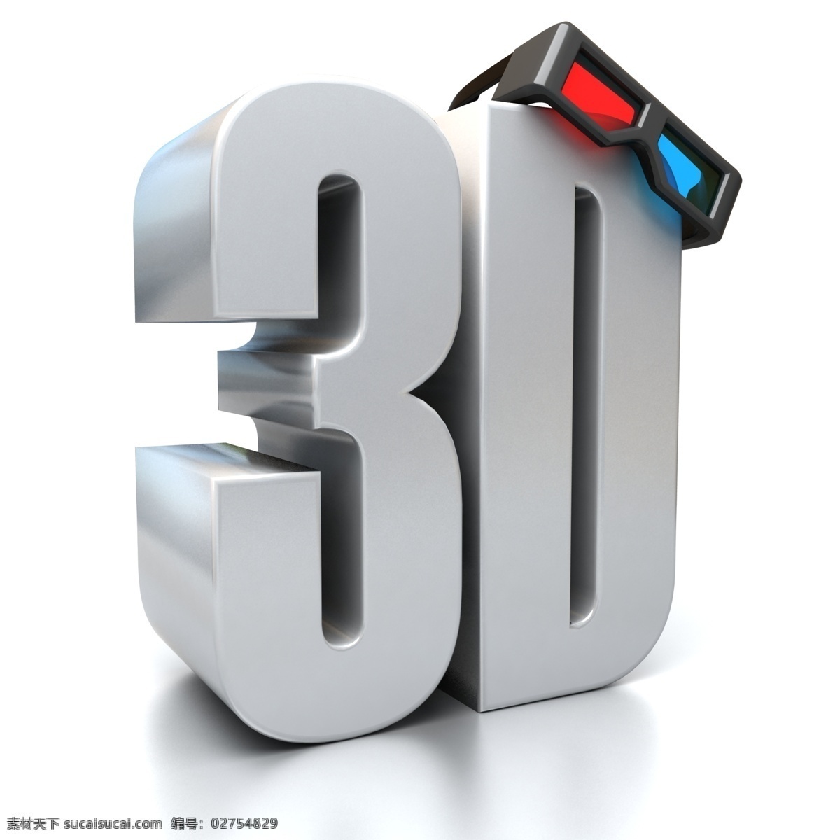 3d 文字 3d设计 唯美 炫酷 3d眼镜 3d模型素材 其他3d模型