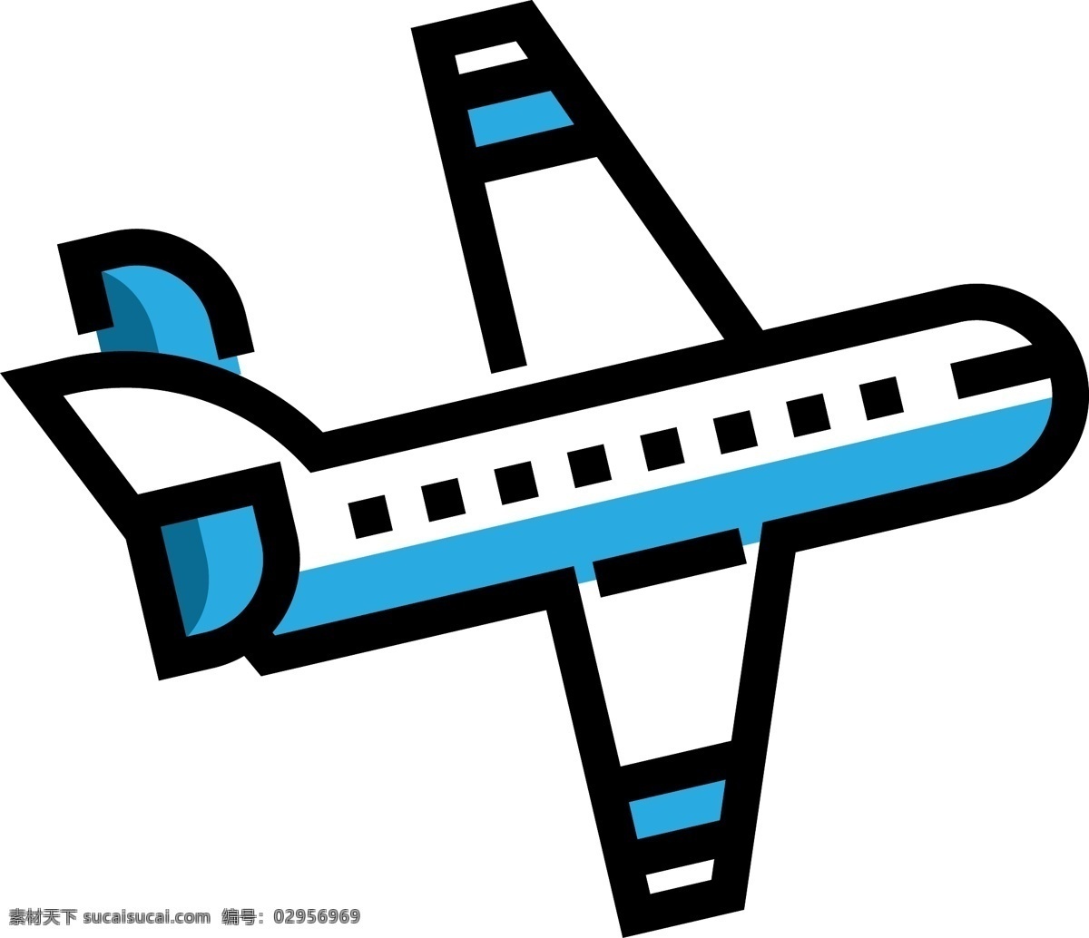 交通工具 蓝色 扁平化 飞机 免 扣 交通 天空 简约 蓝色飞机 卡通飞机 扁平化飞机