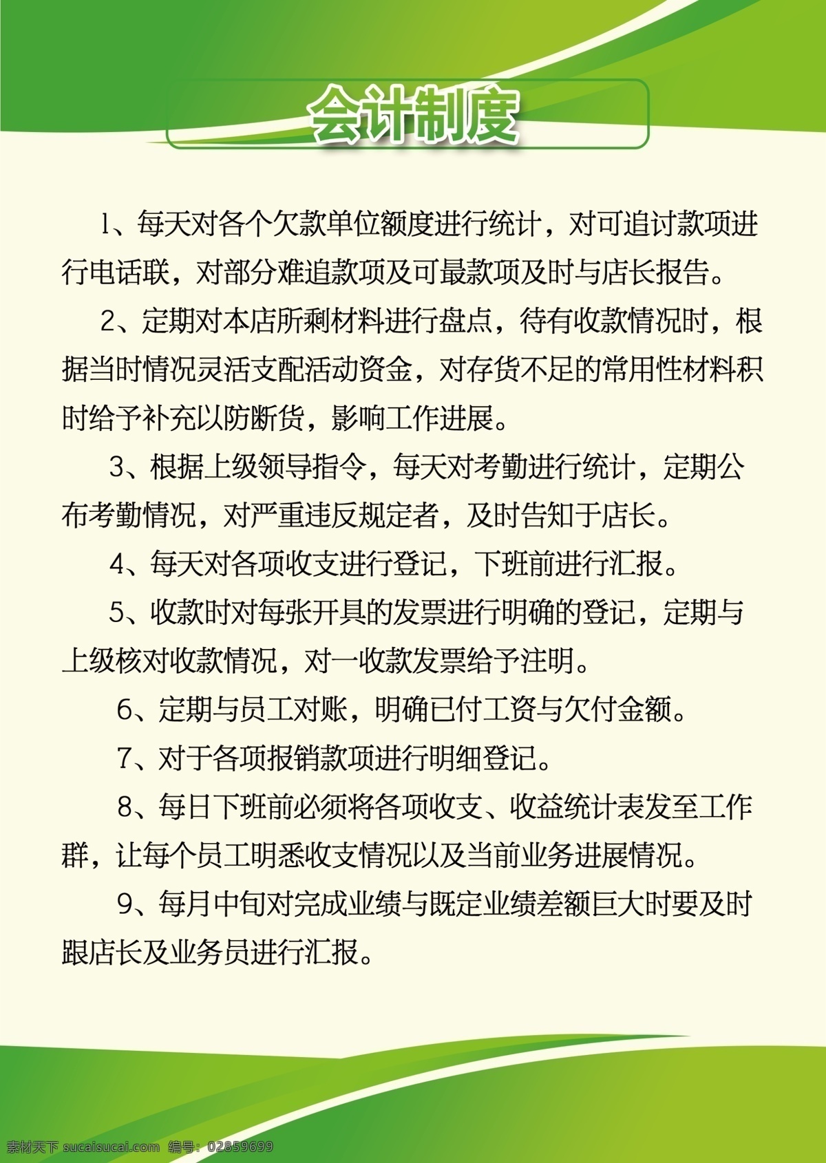 广告店制度 广告店 岗位职责 公告店制度 职责明细
