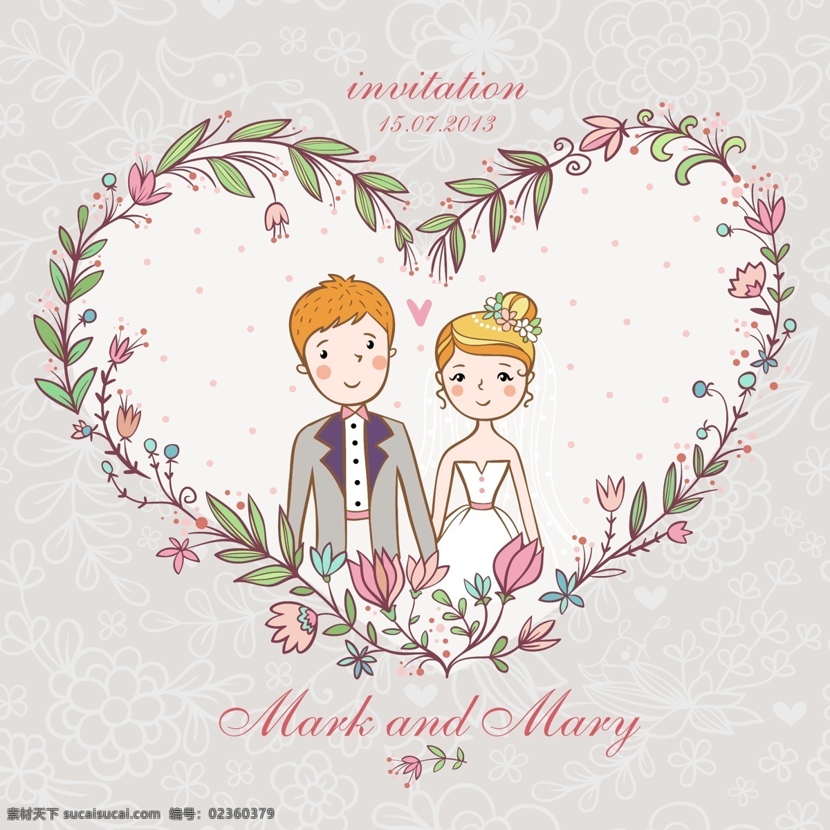 婚礼 封面 主题 矢量 模板下载 男人 女人 卡通 漫画 爱心 紫色 爱情 背景 其它节 节日素材 矢量素材
