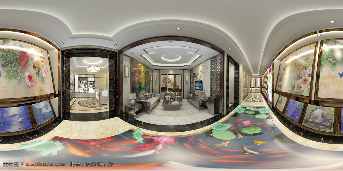 瓷砖 店面 全景 图 3d 建模 瓷砖店面设计 瓷砖店面模型 店面设计 店面模型 店面模型设计 模型