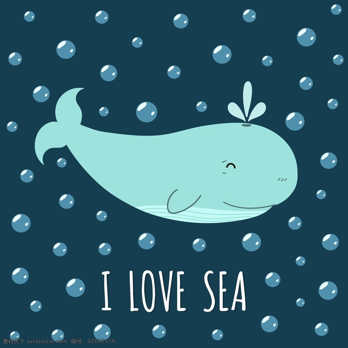小 清新 海洋 主题 插画 可爱 卡通 小清新 海洋主题 海底世界 动物 植物 水草气泡 生物 鱼群 动漫动画