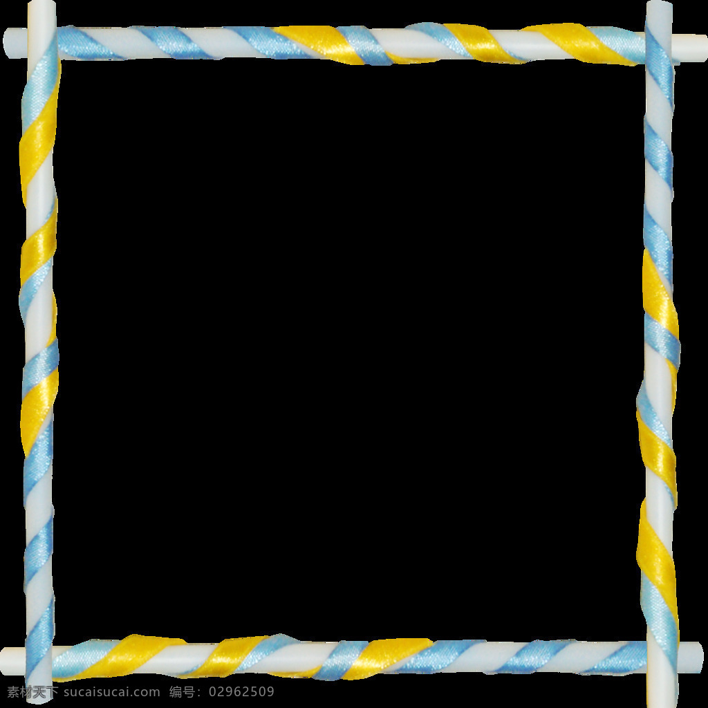 简约 蓝色 金色 边框 元素 蓝金色 方形 免 抠 透明
