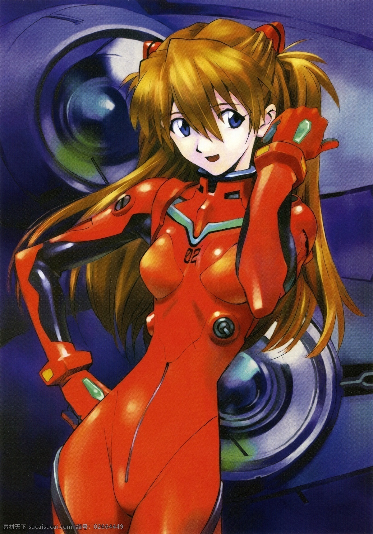 新世纪 福音 战士 飞鸟 二号机 nerv 红色 动漫 日本动漫 动漫人物 动漫动画
