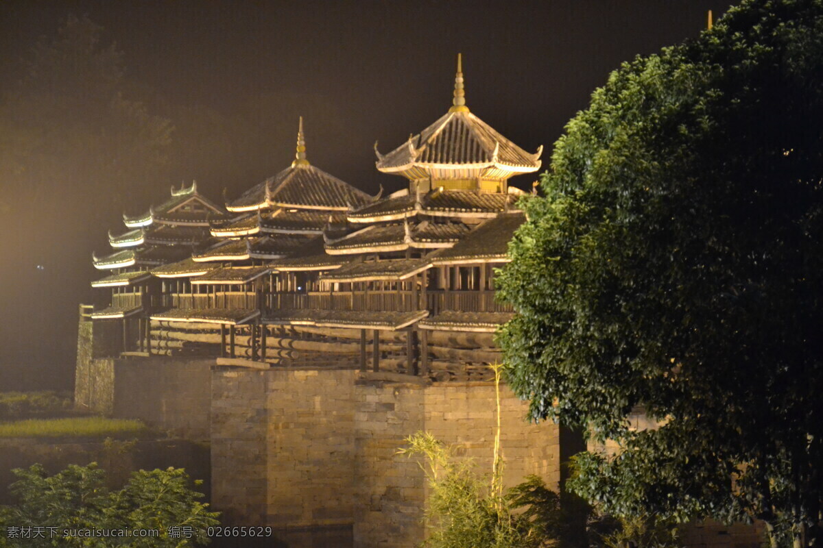 廊桥 风雨桥 侗族 三江 少数民族 广西 贵州 古建筑 建筑园林 建筑摄影