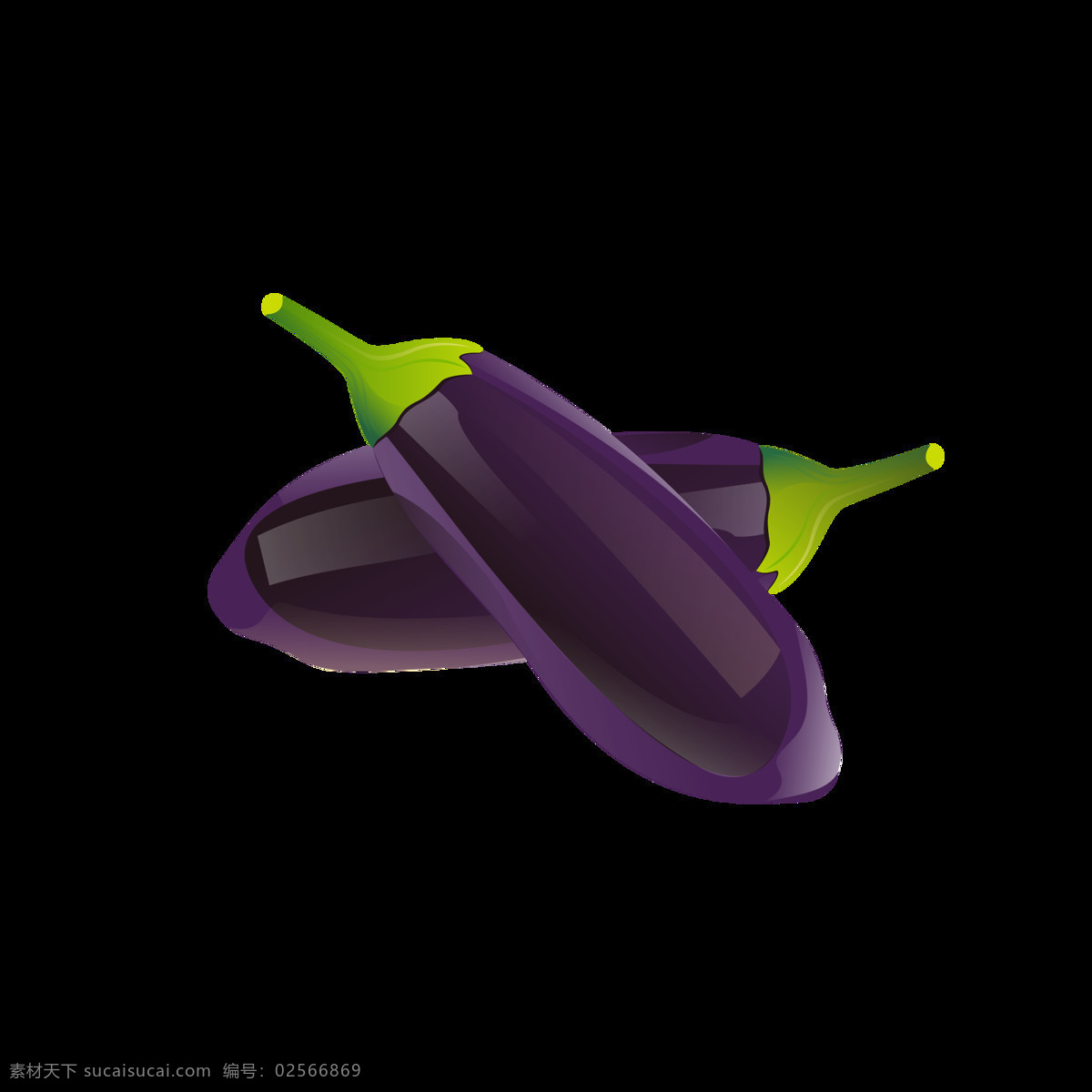 矢量 蔬菜 元素 茄子 元素设计 卡通 紫色 食物