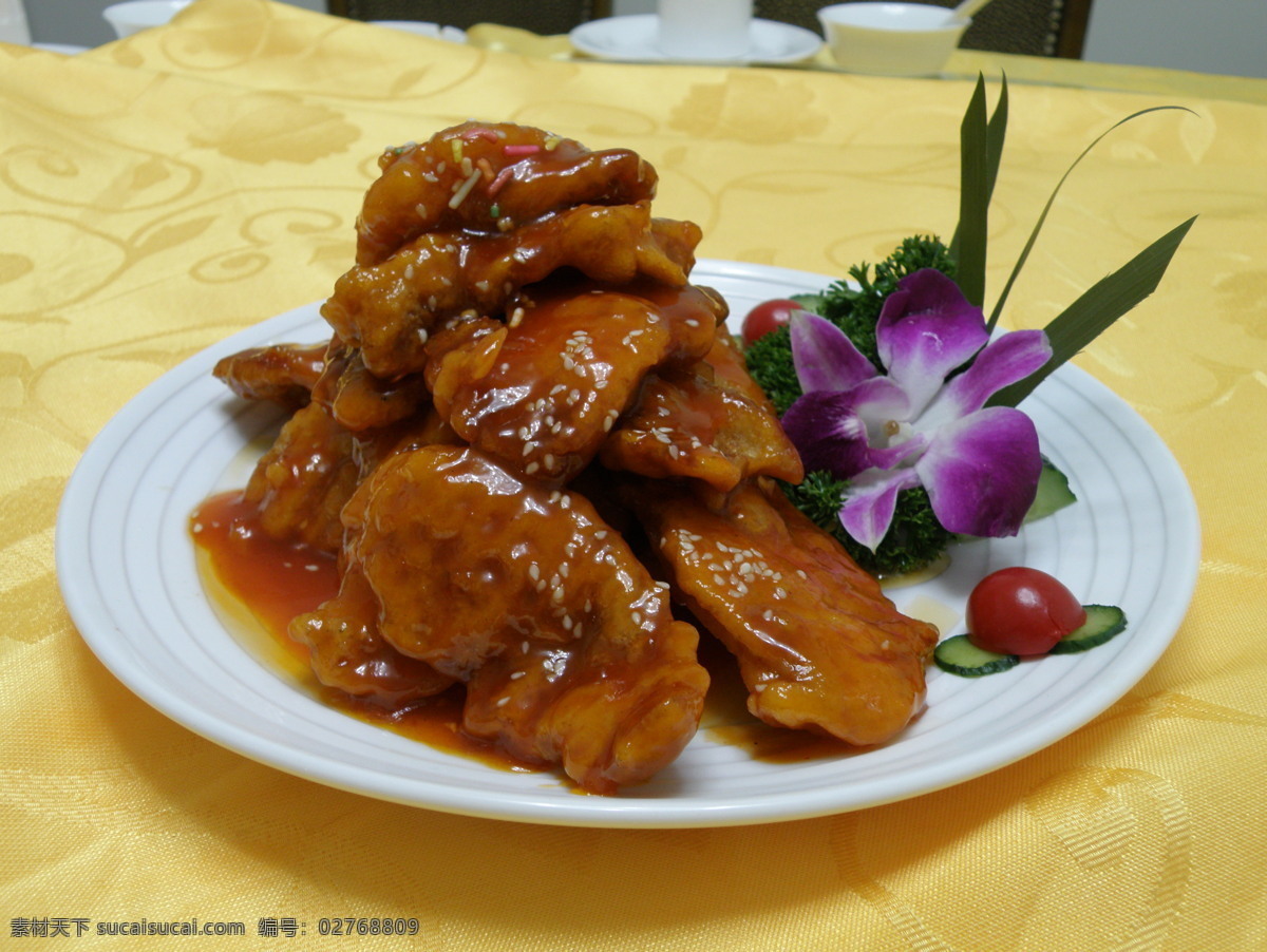 锅包肉 甜 酸 番茄酱 荤菜 餐饮美食 传统美食
