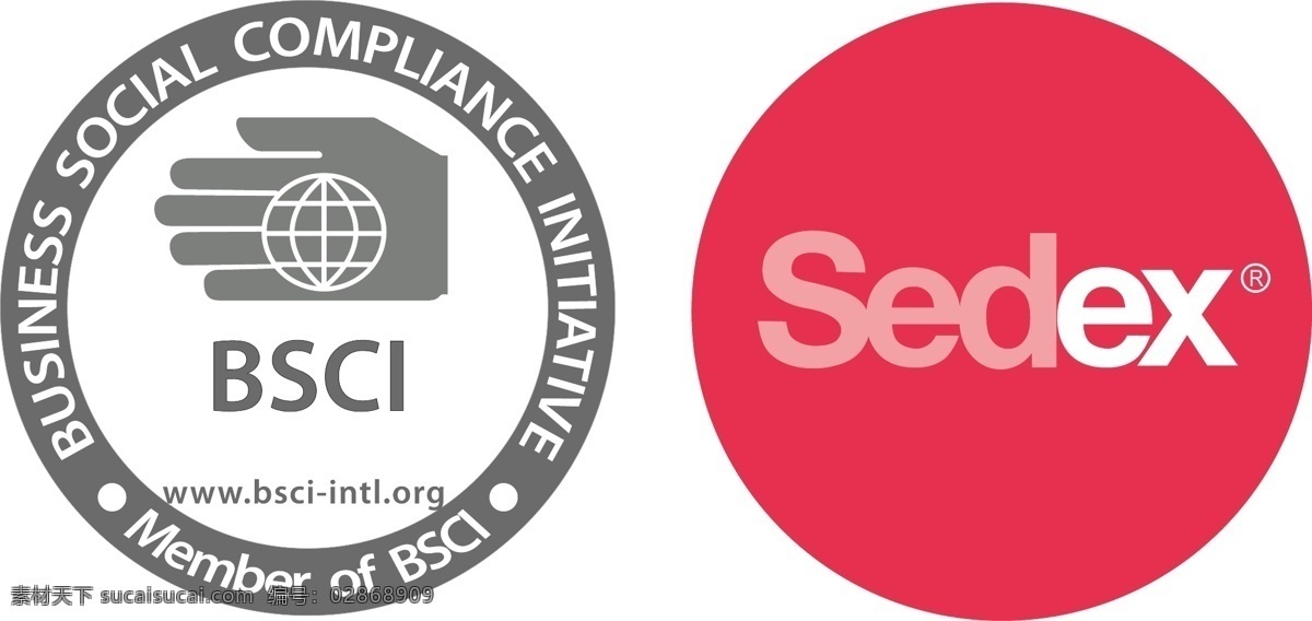 sedex bsci 图标 矢量 logo 认证