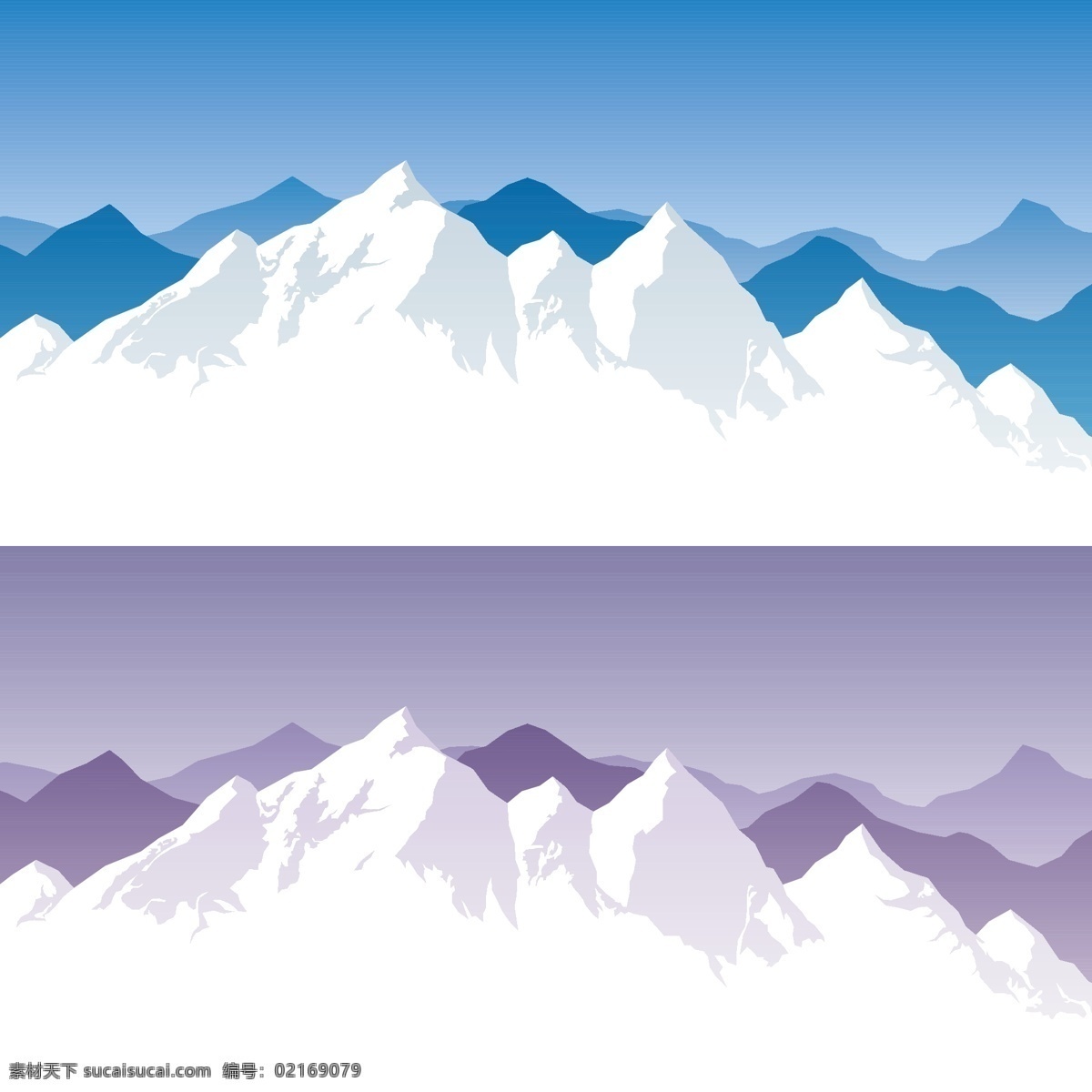 卡通 雪山 矢量 矢量图 其他矢量图