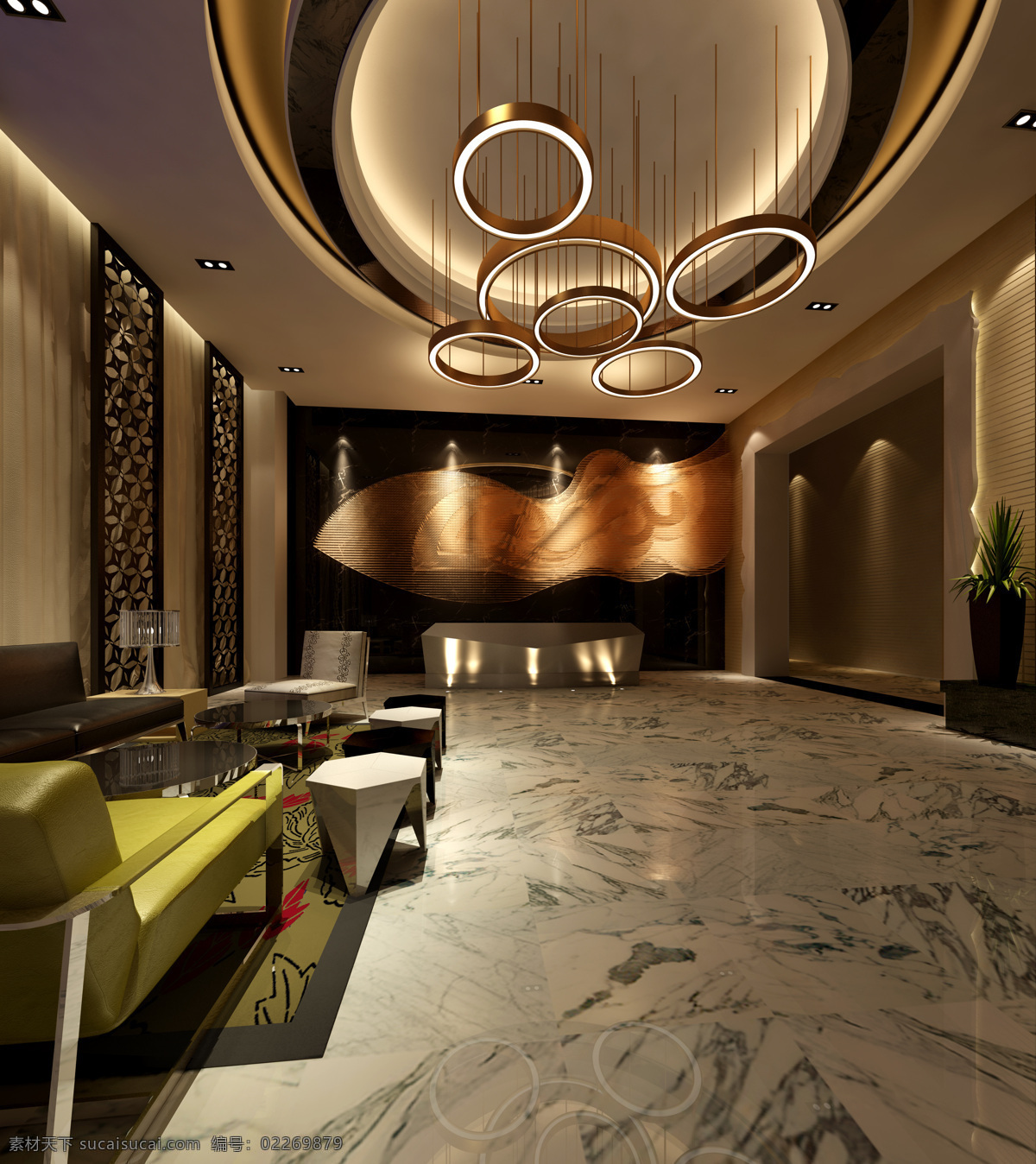 前台 渲染 3dsmax cg 室内 装潢 工装 家装 室内设计 建筑 酒店 效果图 渲染图 环境设计