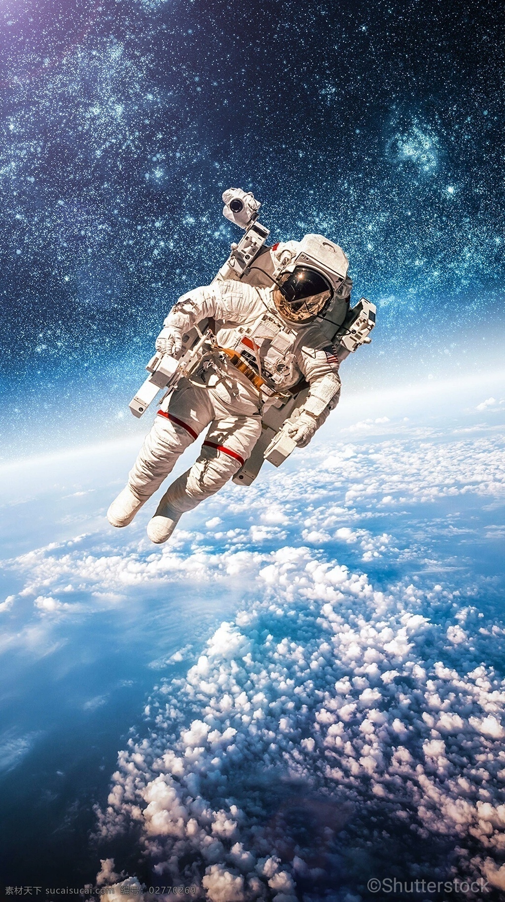 太空行走 太空 太空员 宇航员 地球 外太空 现代科技 科学研究