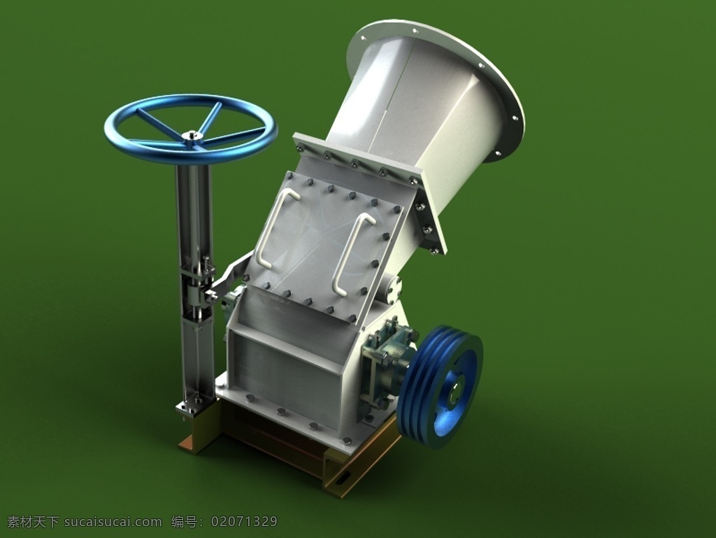 水轮机 电力 发电机 能源 汽轮机 3d模型素材 电器模型