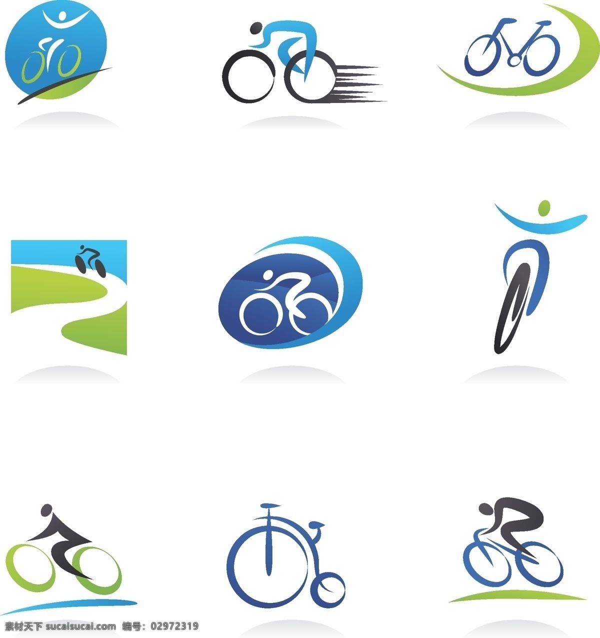 骑 行 运动 标志 矢量 创意 简约 骑车 设计素材 矢量标志 矢量图 其他矢量图
