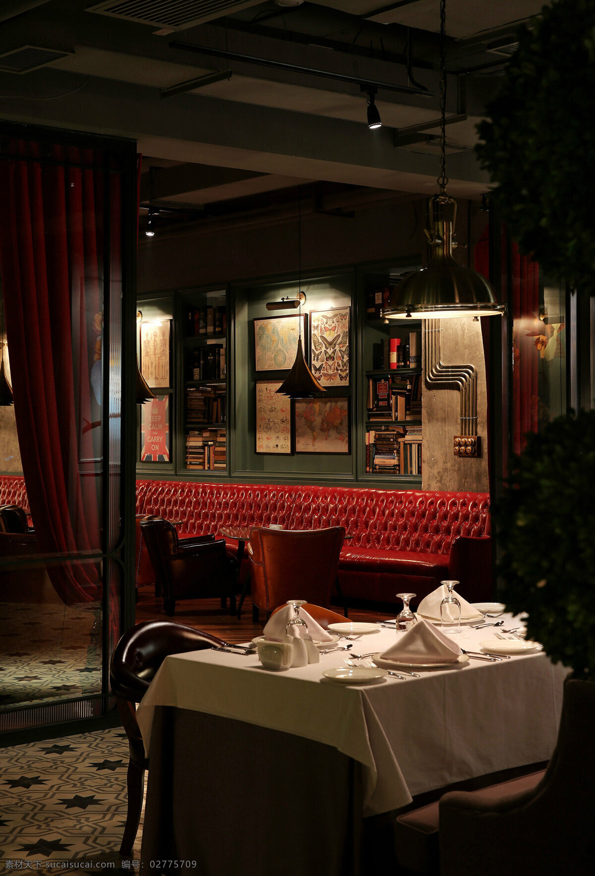 时尚 室内 餐厅 背景 墙 效果图 室内设计 装修 装修设计 环境设计 高清 背景墙 餐桌 复古 红色