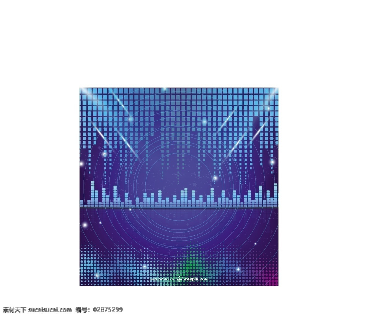 蓝色 技术 背景 抽象 数字 声音 几何背景 均衡器 数字背景 几何 棒 音