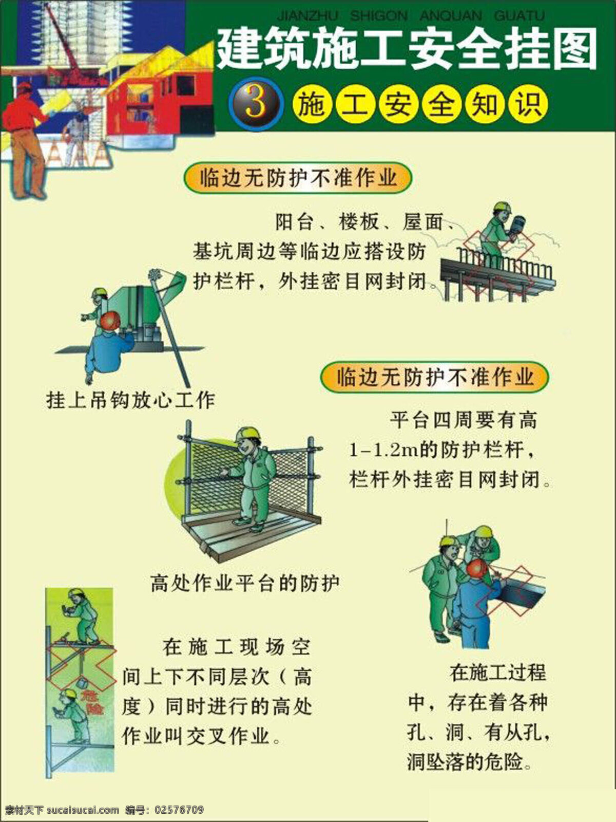 建筑施工 安全 挂图 工地 建筑 施工