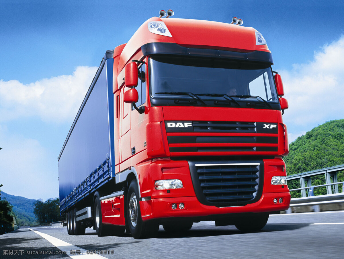重型卡车 车 卡车 重型 霸气 性能 红色 交通工具 现代科技
