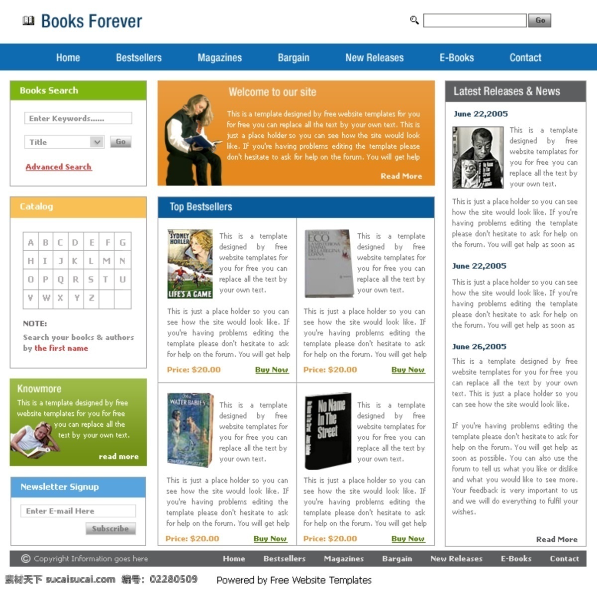 网上书店 欧美 网页模板 书店 网页素材 网页代码